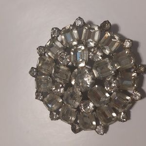 Large rhinestone brooch